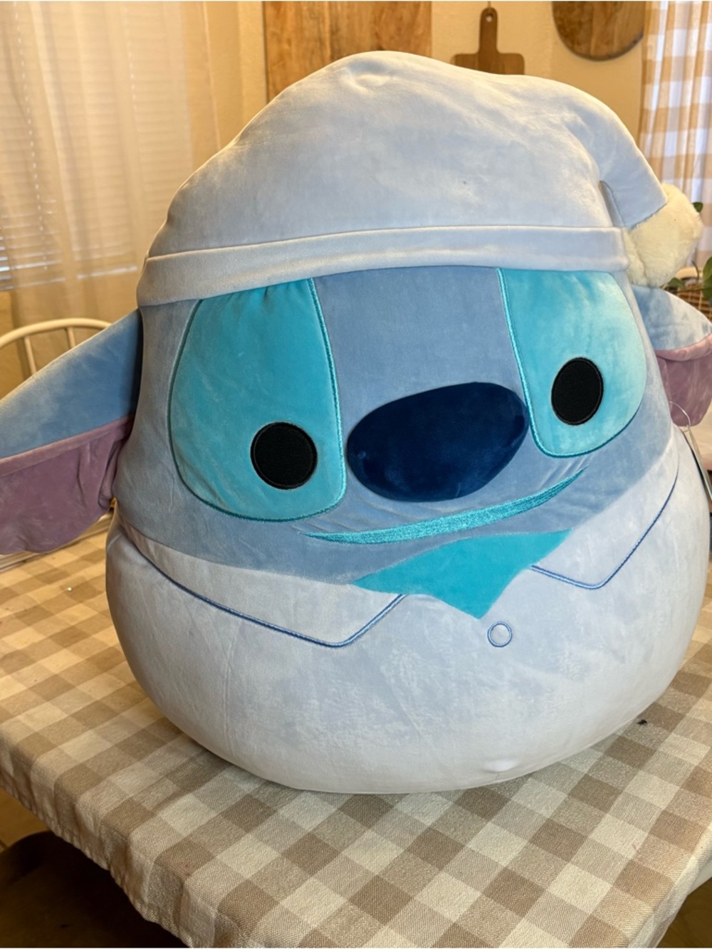 NWT Authentic Squishmallow Disney Stitch In Pajamas 20" Soft Plush Pillow Large